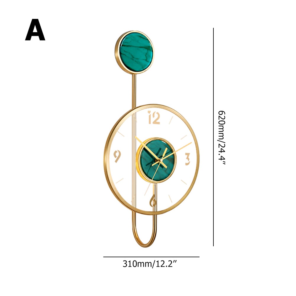 Nordic 3D Quartz Metal Wall Clock Modern Home Decor Art window image