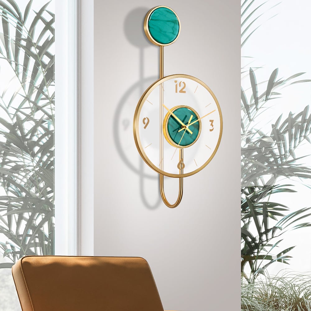 Nordic 3D Quartz Metal Wall Clock Modern Home Decor Art window image