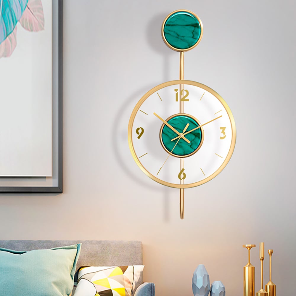 Nordic 3D Quartz Metal Wall Clock Modern Home Decor Art window image