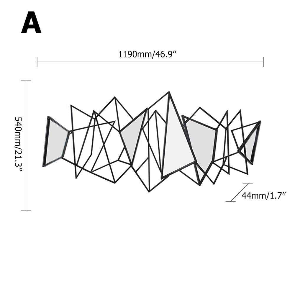 Modern Creative Fashion Abstract Geometric Art 3D Wall Decor window image