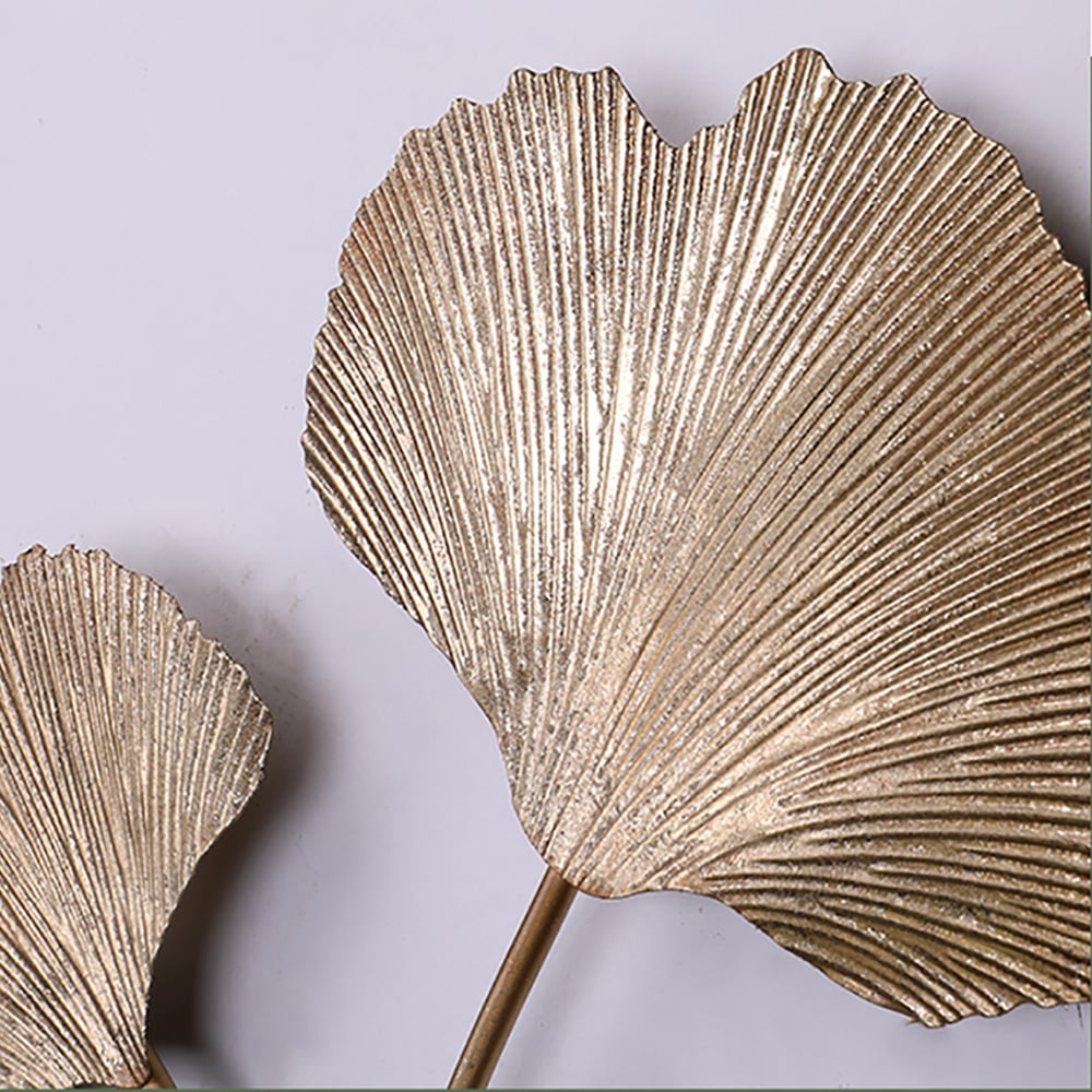 3 Pieces Natural Style Delicate Botanic Metal Wall Decor with Rectangular Frames window image