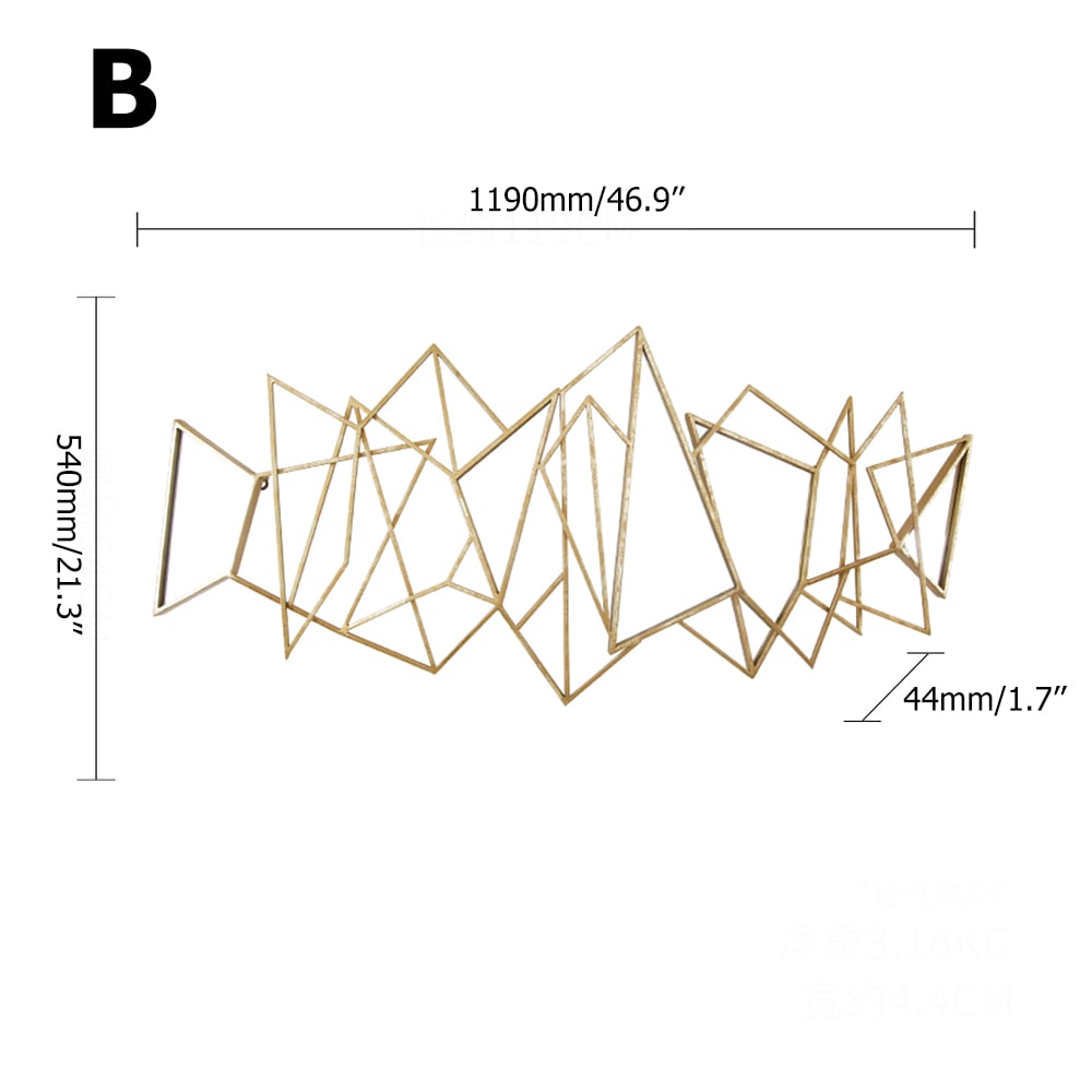 Modern Creative Fashion Abstract Geometric Art 3D Wall Decor window image