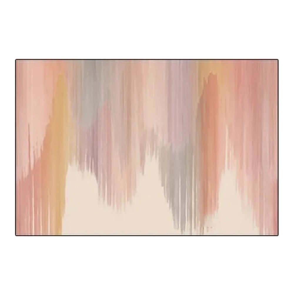 Colourful 3600mm x 2500mm Hand-Painted Abstract Wallpaper Mural for Living Room window image