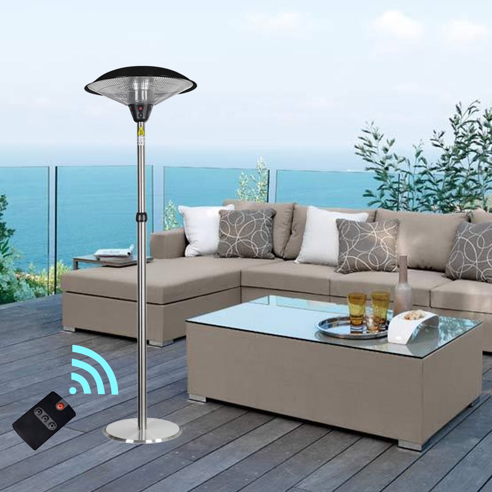 2100W Floorstanding Electric Heater with 3 Power Modes and Remote Control window image