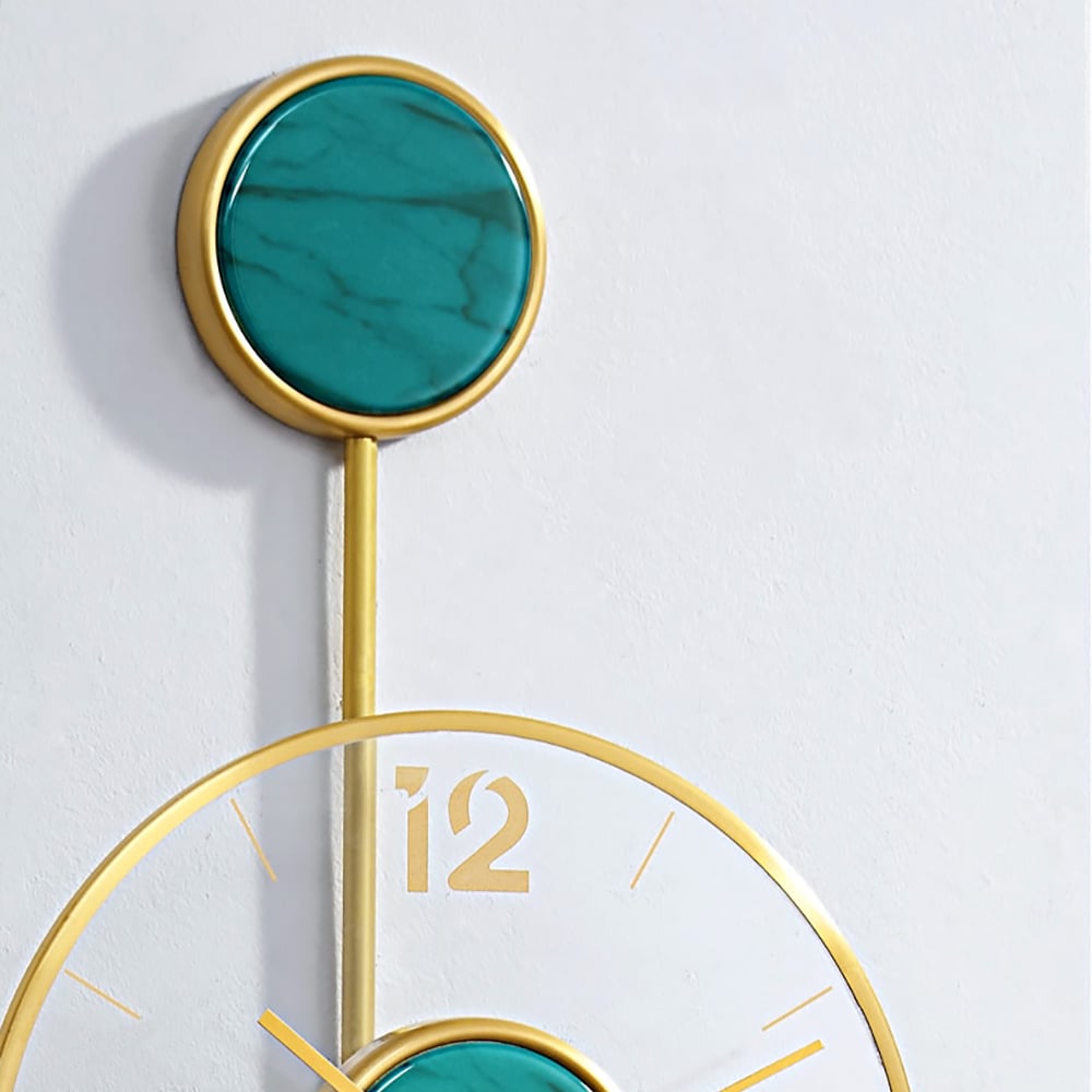 Nordic 3D Quartz Metal Wall Clock Modern Home Decor Art window image