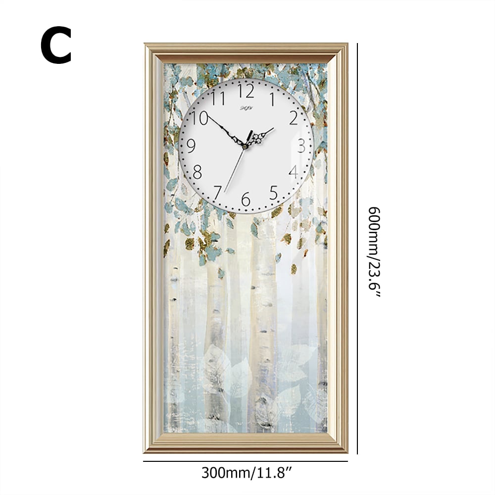 Rectangular Clock Arabic Rustic Style Rectangular Arabic Digital Wall Clock 11.8
