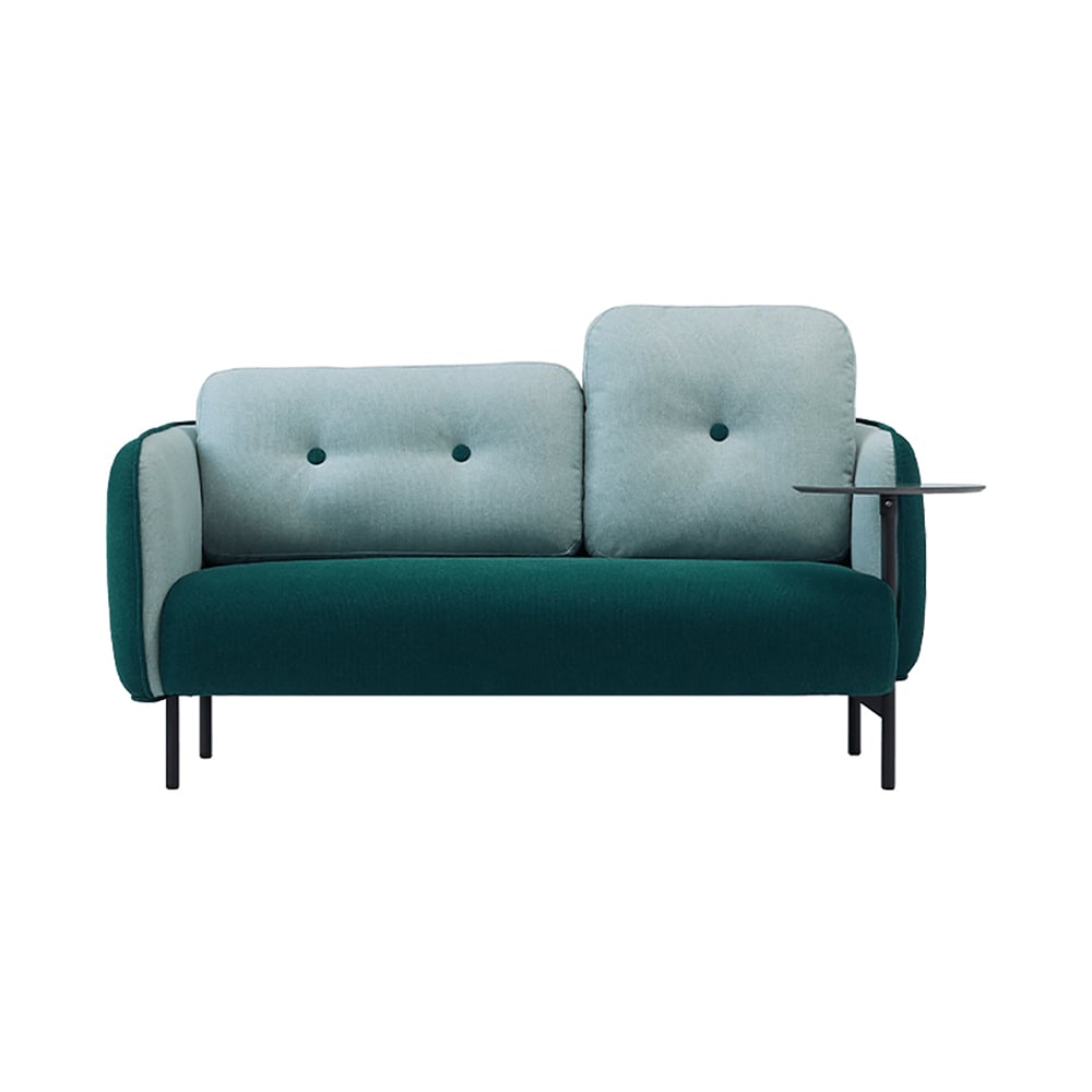 Green Nordic Sofa Upholstered Sofa 2-Seater Sofa 59.1" window image
