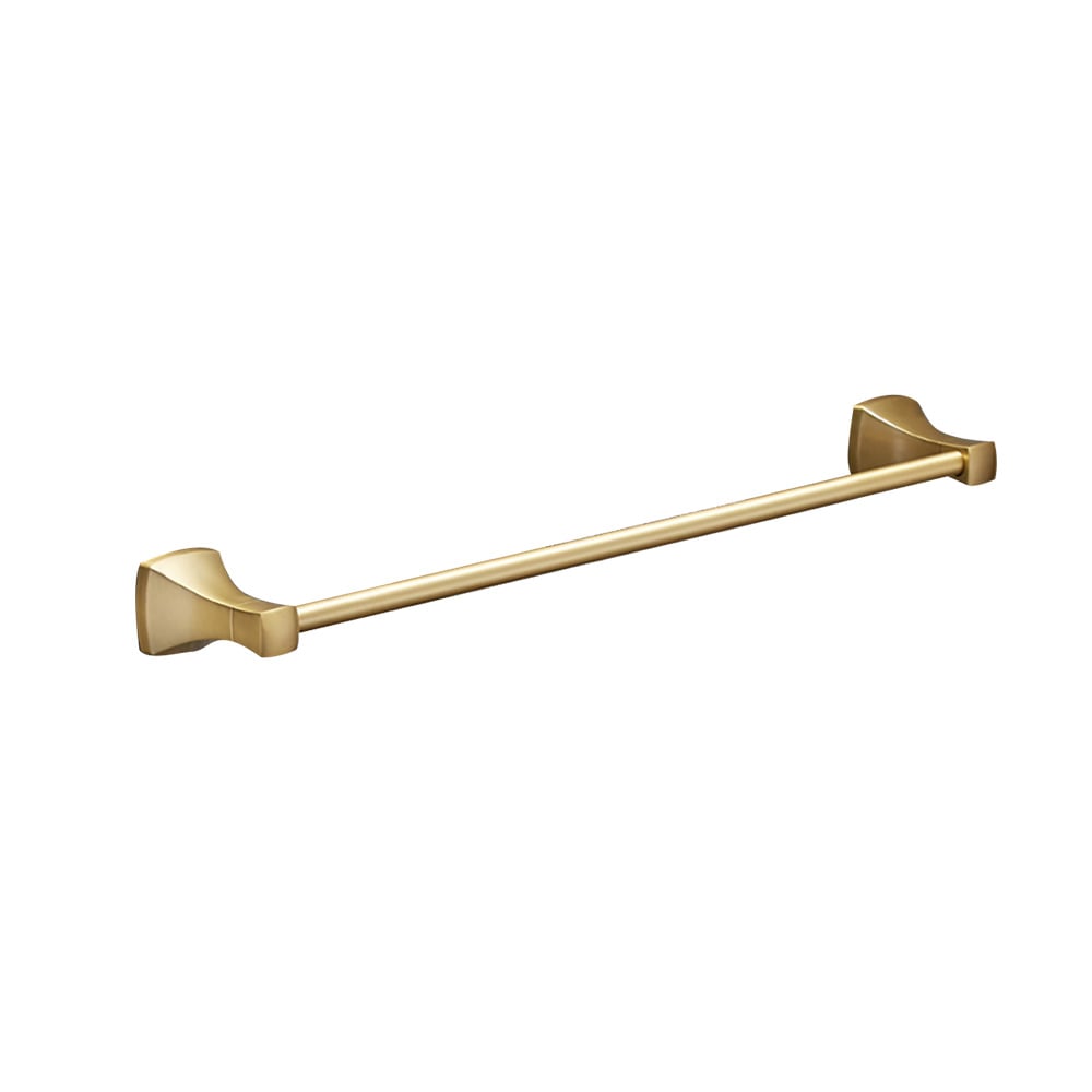 Modern Bathroom Towel Bar Brushed Gold Wall Mounted Towel Rack window image