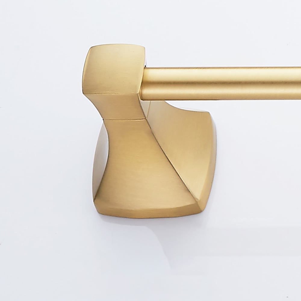 Modern Bathroom Towel Bar Brushed Gold Wall Mounted Towel Rack window image