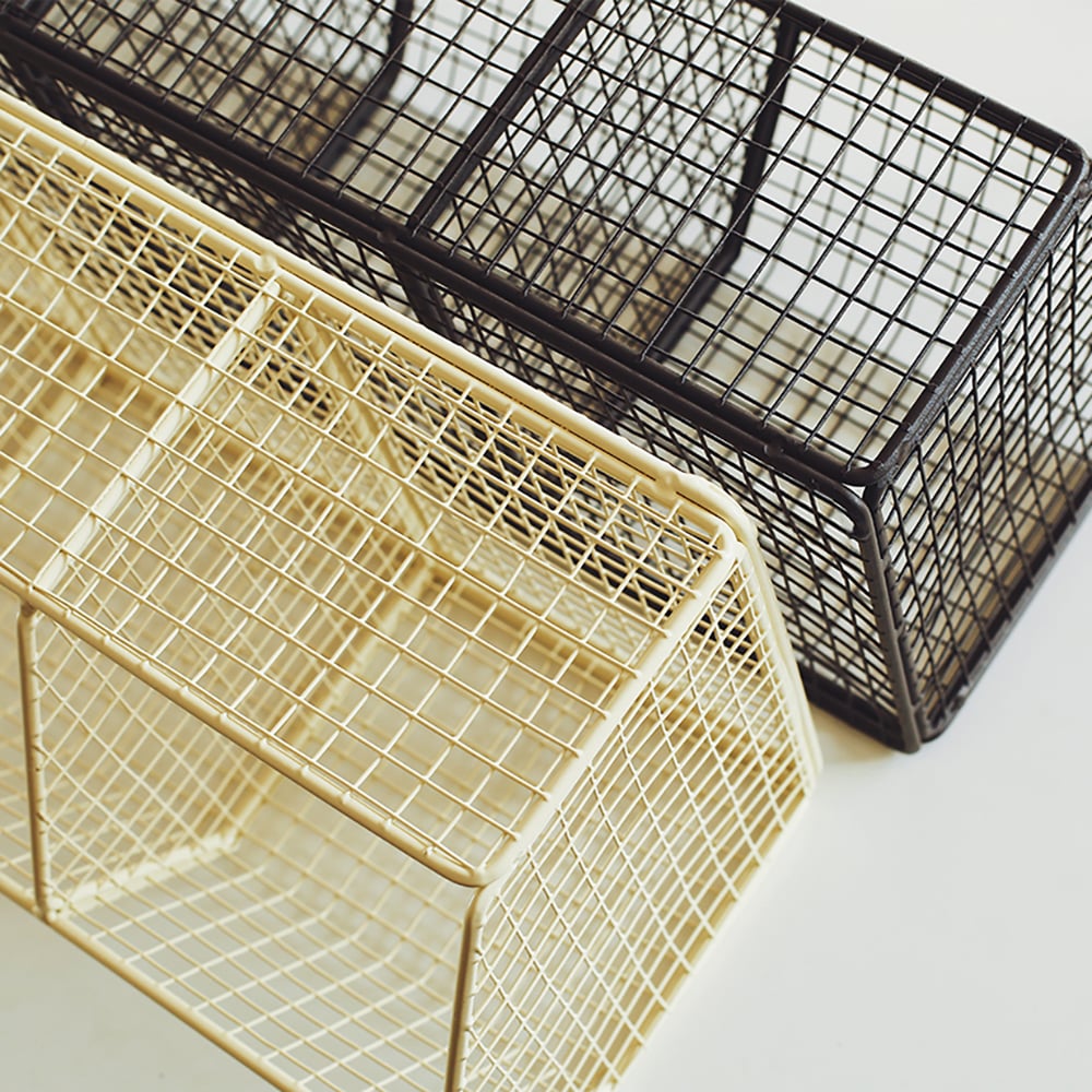 Retro Floating Storage Bin Desk Organiser with Handle window image