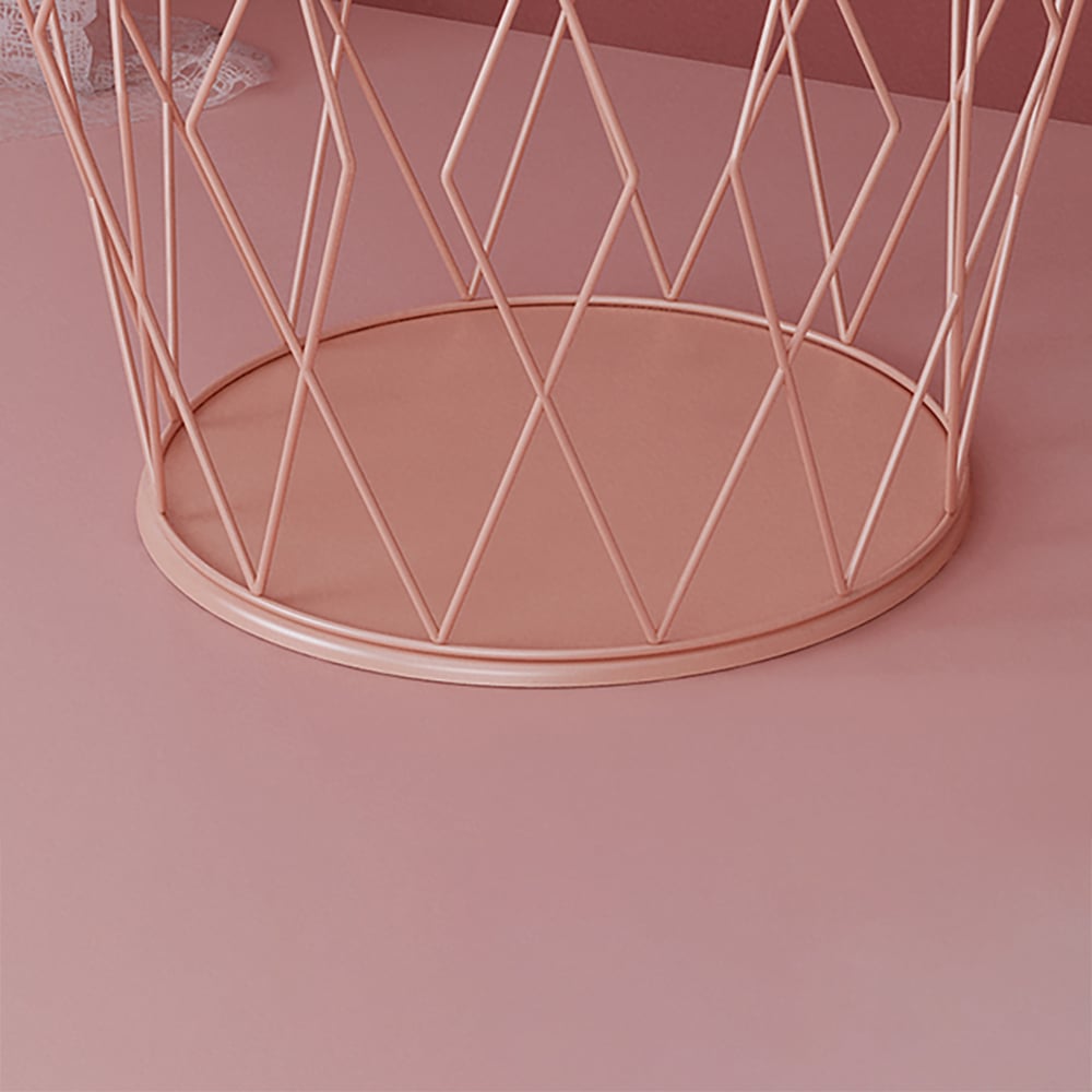 Panier à linge rond moderne en métal 400 mm image de fenêtre