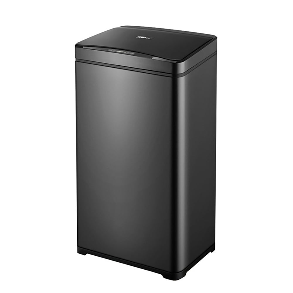 Intelligent Touchless Sensor Stainless Steel Trash Can 13 Gallon-Black window image