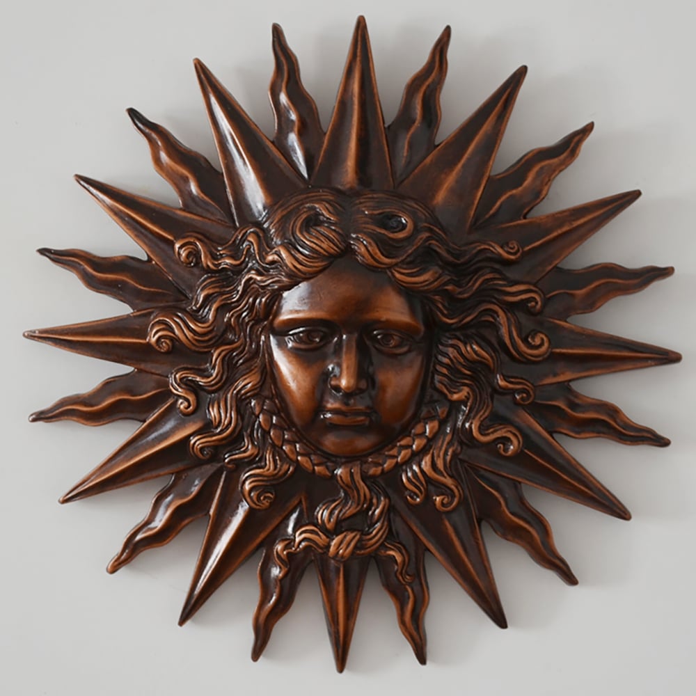 Vintage Sun Modern Home Wall Decor 17"W window image