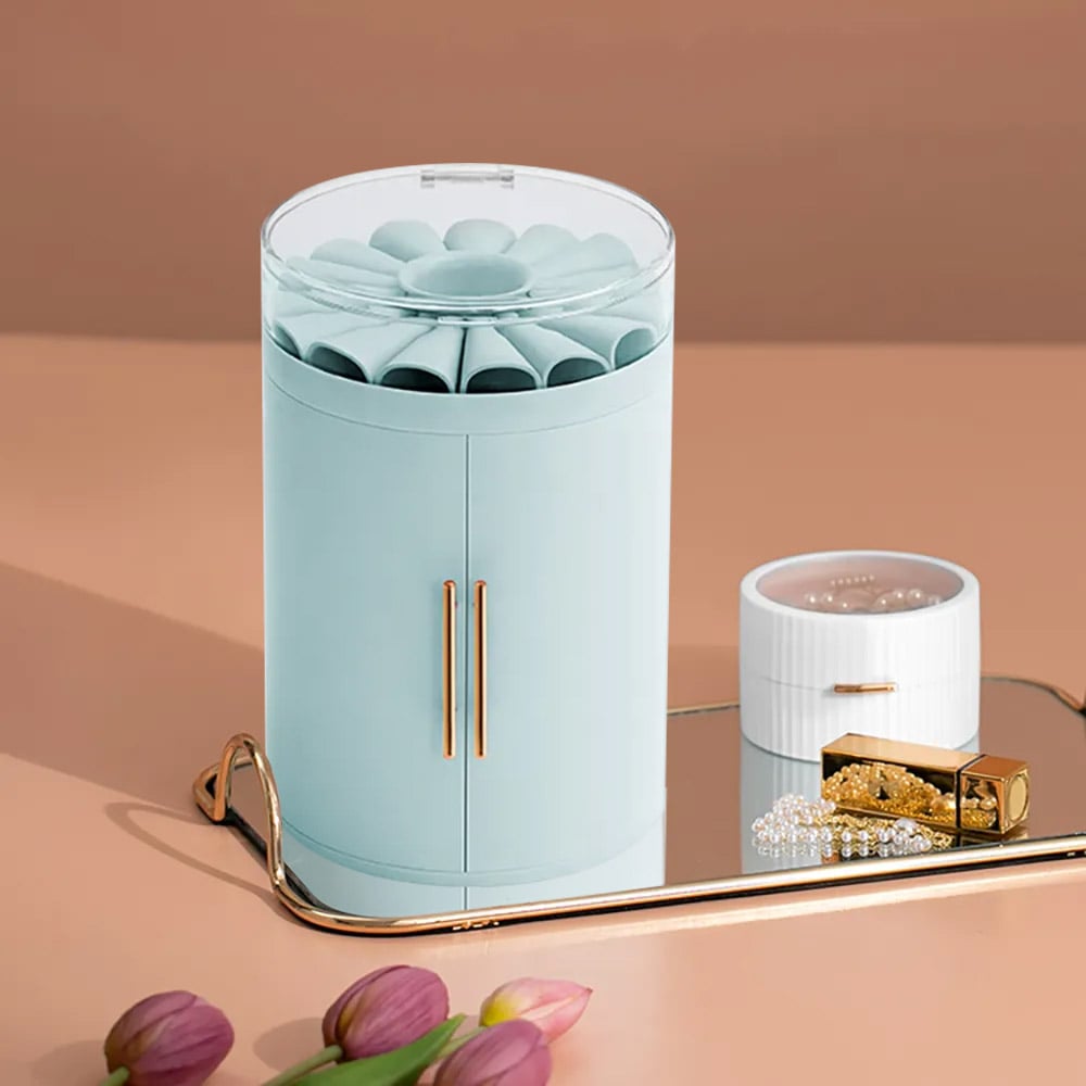 Modern Jewelry Box Countertop Organiser with 2 Doors window image