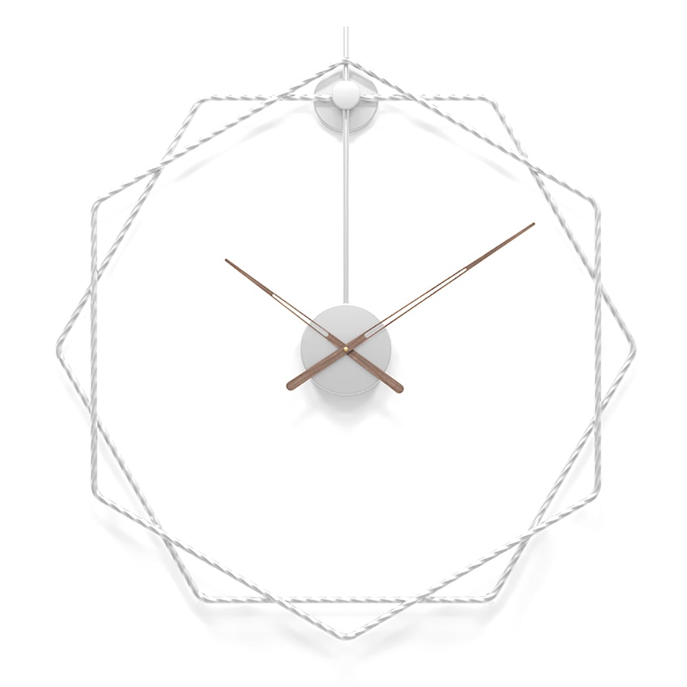 500mm Modern Luxury Minimalist Artistic Metal Large Geometry Wall Clock window image