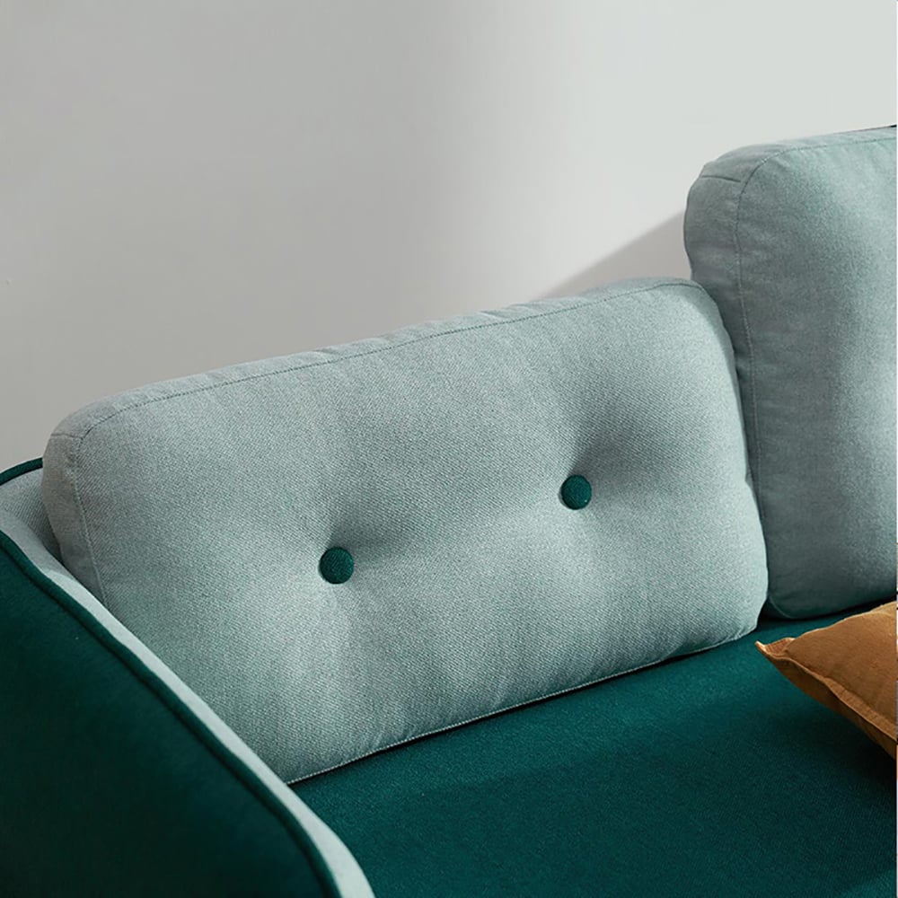 Green Nordic Sofa Upholstered Sofa 2-Seater Sofa 59.1" window image