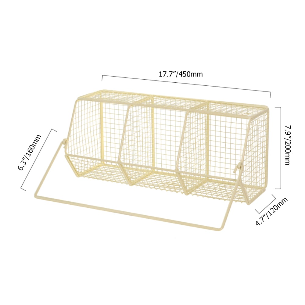 Retro Floating Storage Bin Desk Organiser with Handle window image