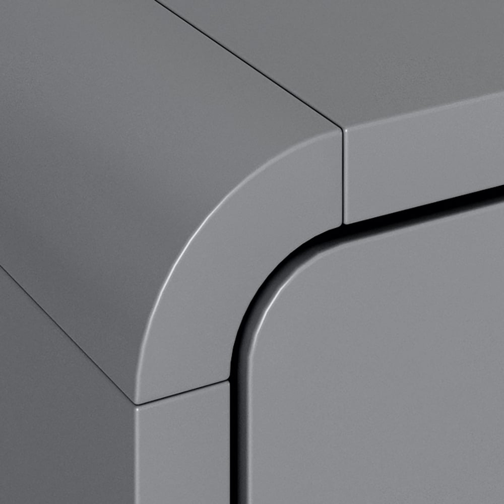 Modern Rectangle-shaped Coffee Table with Storage in Grey window image