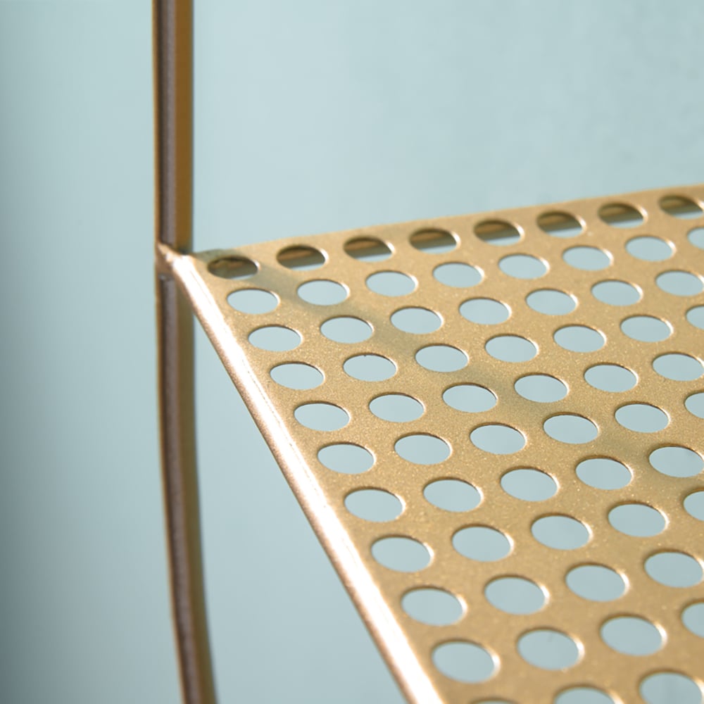 4-Tier Wall Mounted Stand Floating Shelf in Gold window image
