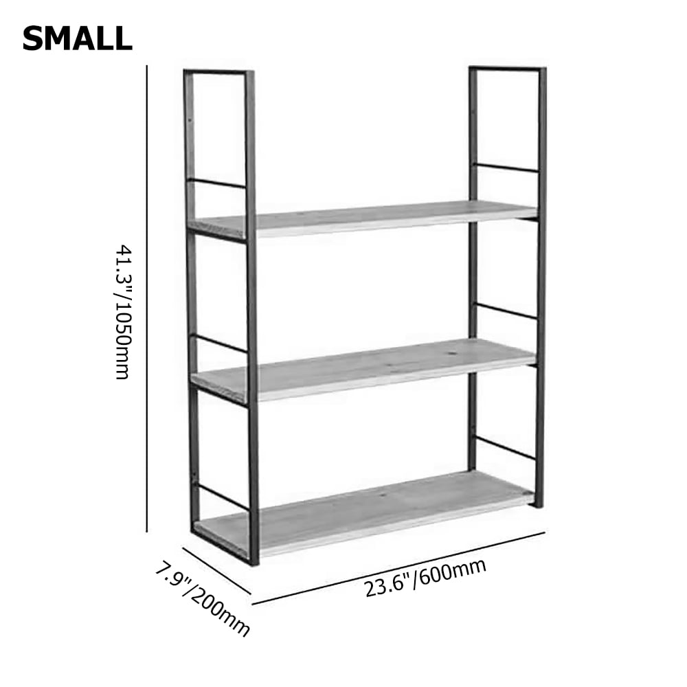Walnut Wall-Mounted Shelving in Solid Wood window image