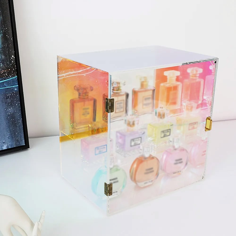 Modern Acrylic Desktop Makeup Organiser Display Box window image