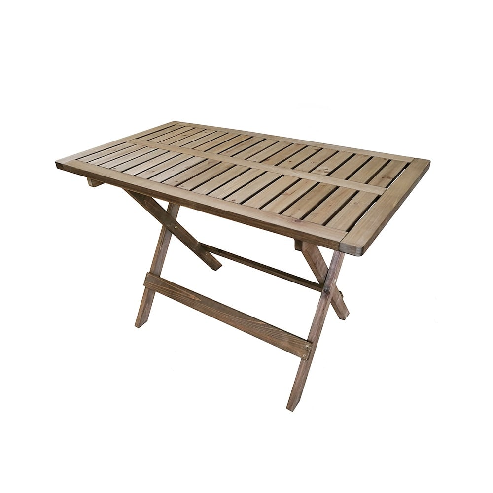 4-Pieces Foldable Outdoor Dining Set with 2-Seater Bench and Stools window image