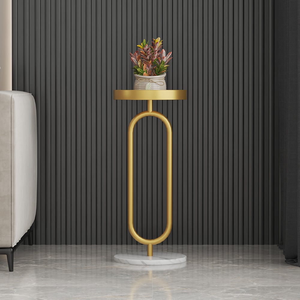 Étagère florale autoportante pour plante dorée nordique 500 mm image de fenêtre
