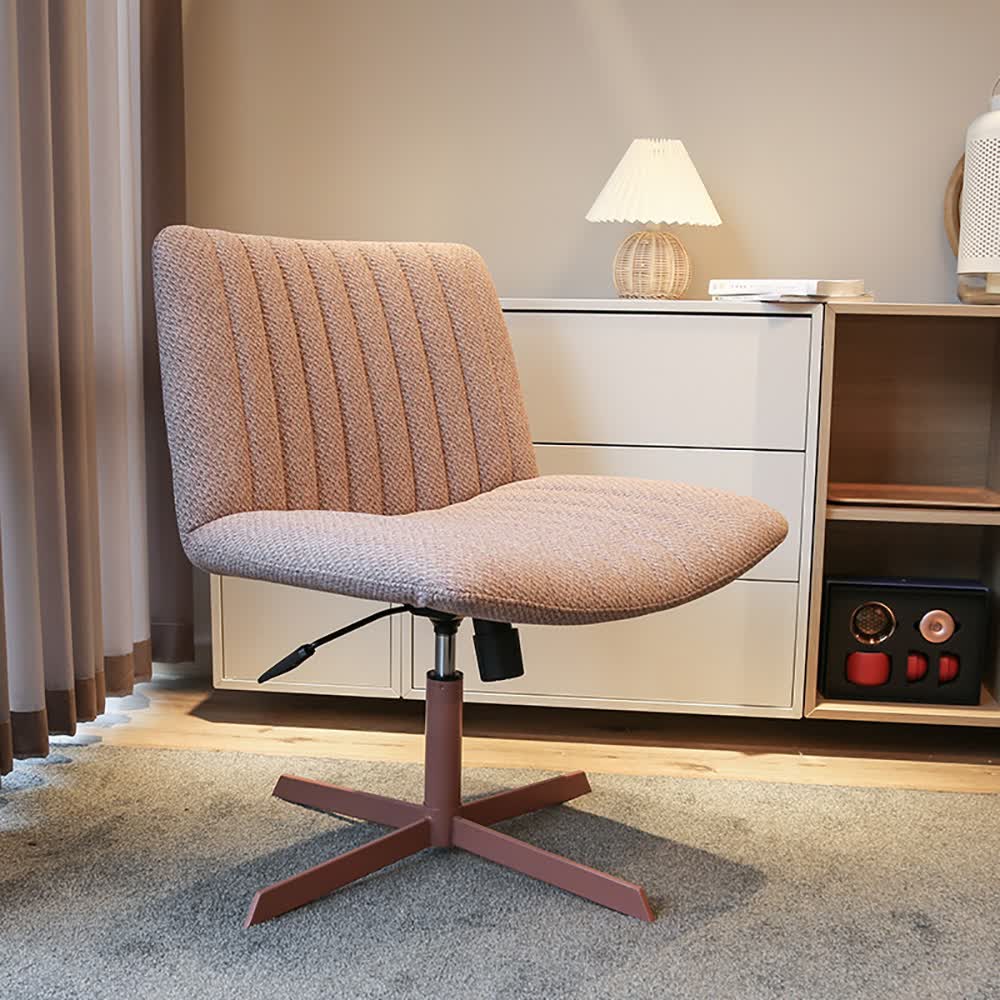 Modern Side Chair Adjustable Accent Chair Velvet Vanity Chair with Solid Back window image