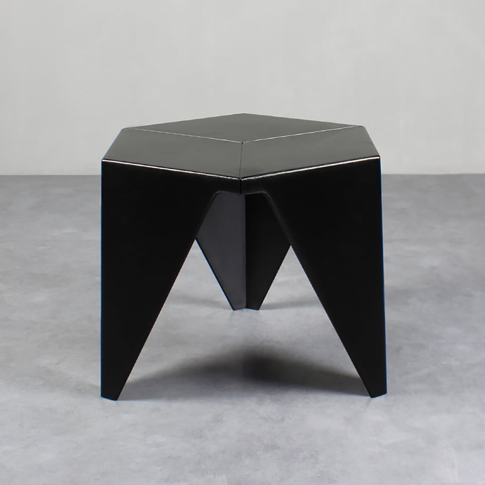 Black End Table Modern Hexagon Side Table window image