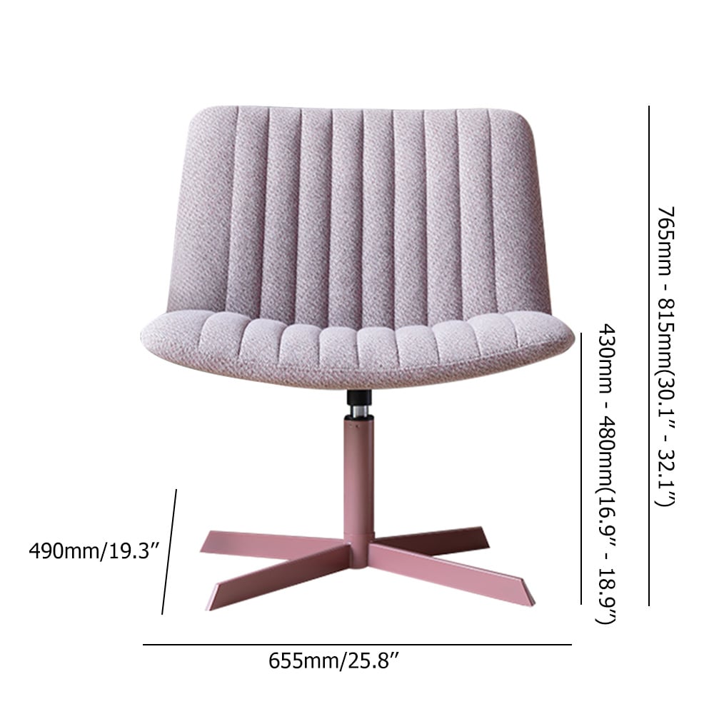 Modern Side Chair Adjustable Accent Chair Velvet Vanity Chair with Solid Back window image