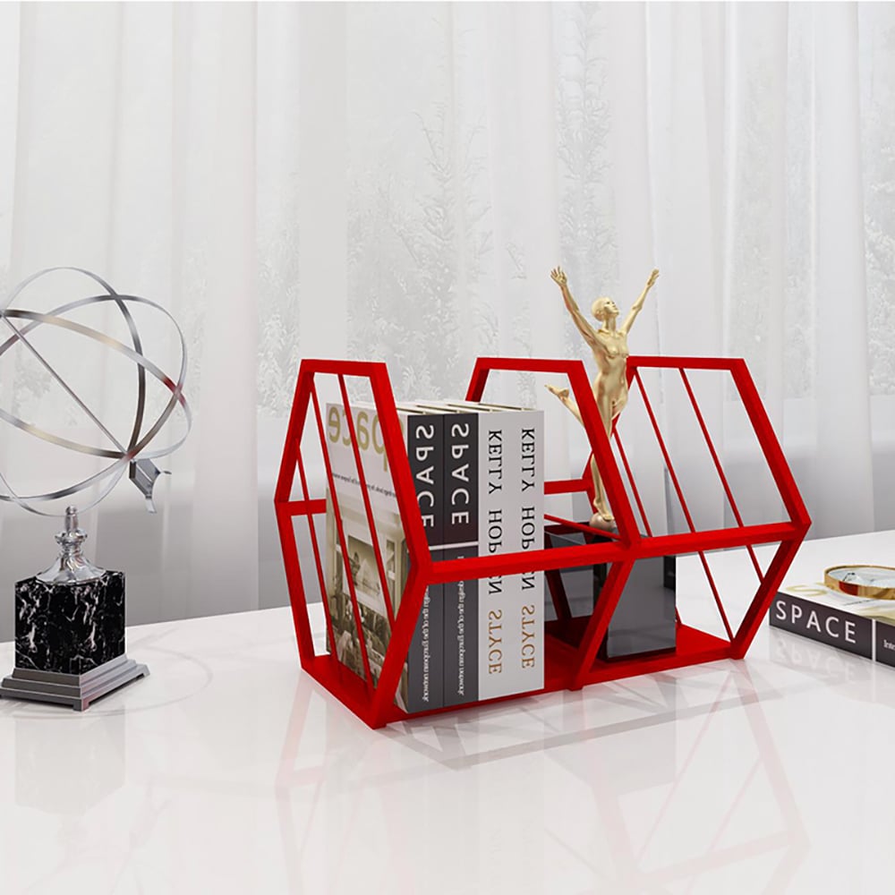 Nordic Stand Desk Organizer Decor Magazine Rack window image