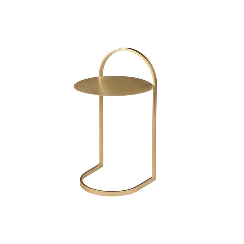 Table d'appoint style C Gold Table d'appoint simpliste nordique avec tirette en métal image de fenêtre
