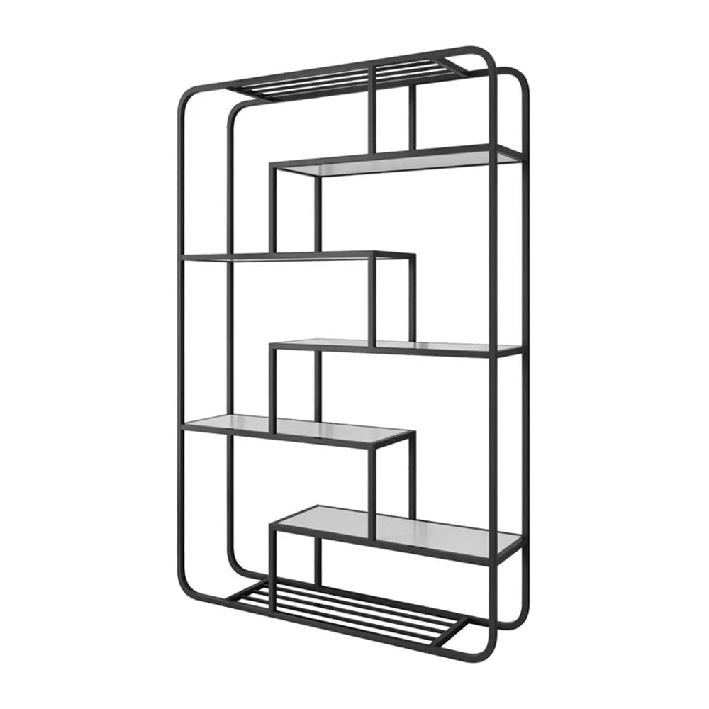 Contemporary Maze Standing Etagere Bookshelf 6-Tiered window image