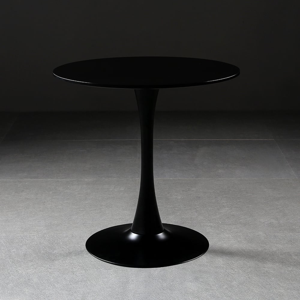 Black Round Bar Table Pub Table Metal window image