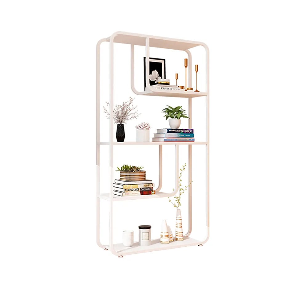 4-Tier Nordic Metal Bookcase Freestanding Shelf window image