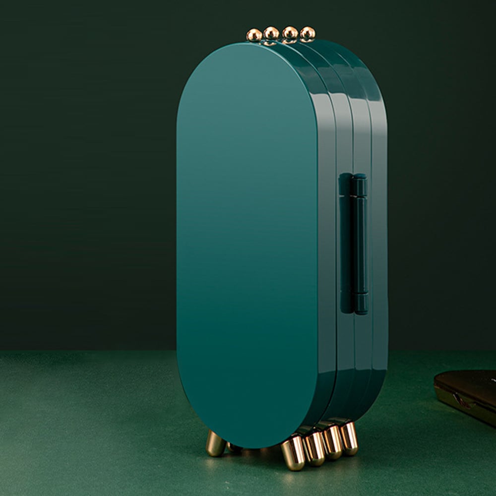 Desk Organiser Earring Holder Jewelry Display Stand-Green window image