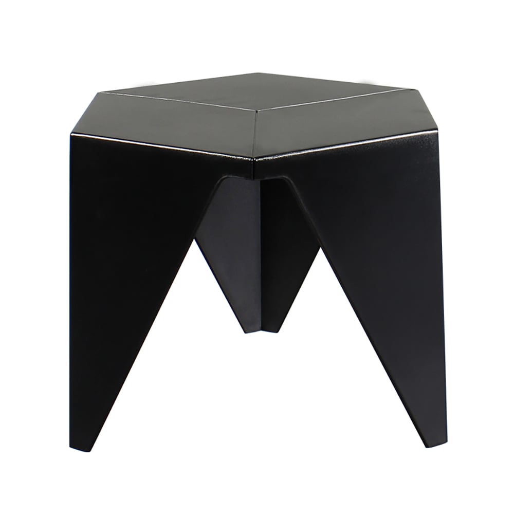 Black End Table Modern Hexagon Side Table window image