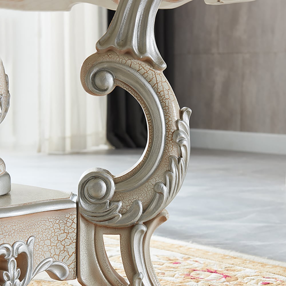 51.2"Traditional Round Dining Table in Solid Wood Vintage Dining Table window image