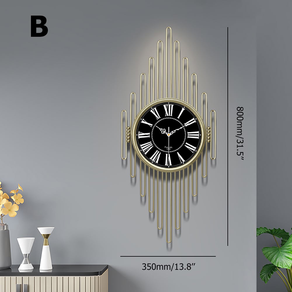 Style B Simple Modern Personalized Design Creative Fashion Wall Clock Home Decor window image