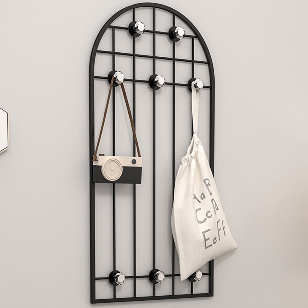 Wandgemonteerde kapstok Entryway met decorhaken Vensterafbeelding