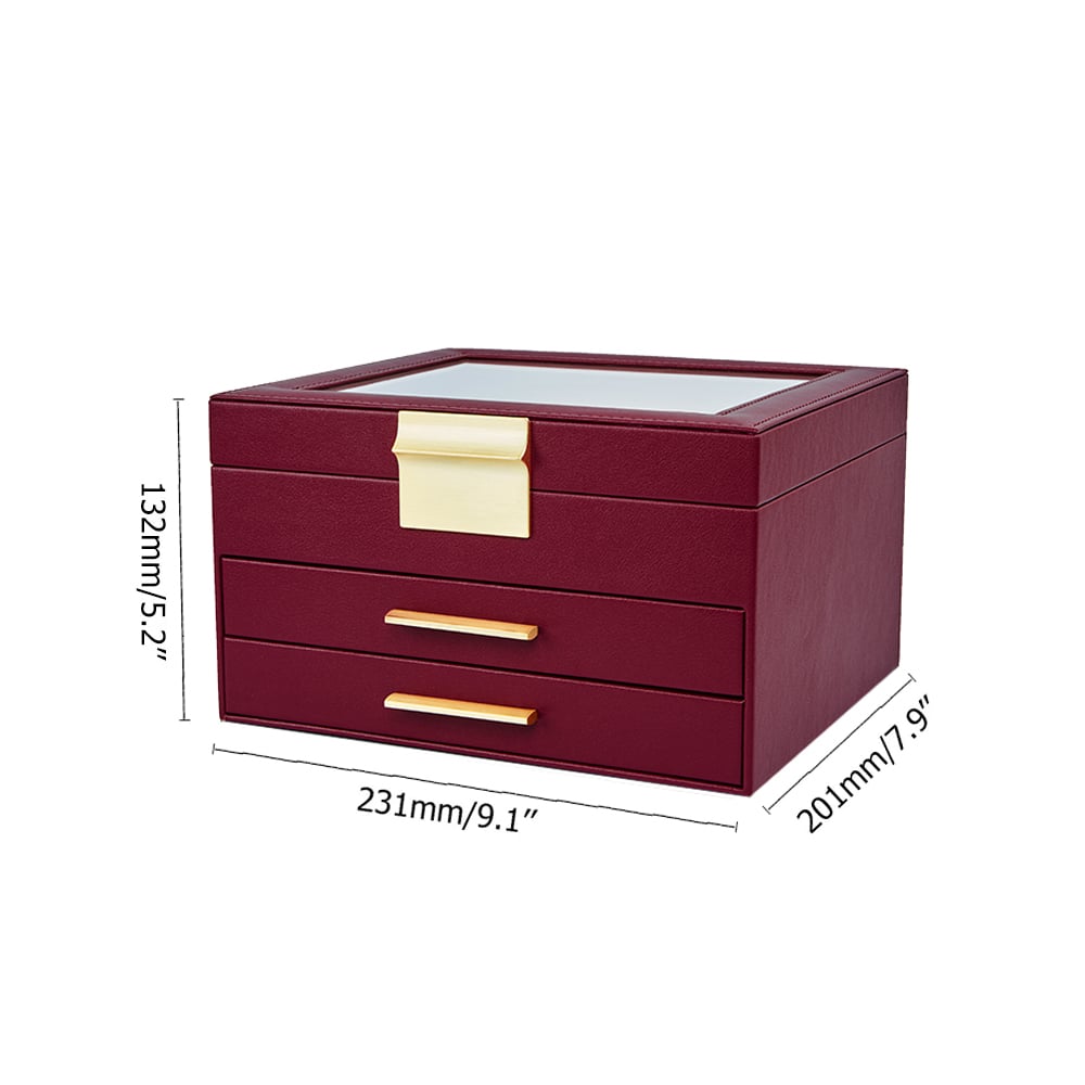 PU Leather Desk Organiser Ring Holder in Pink window image