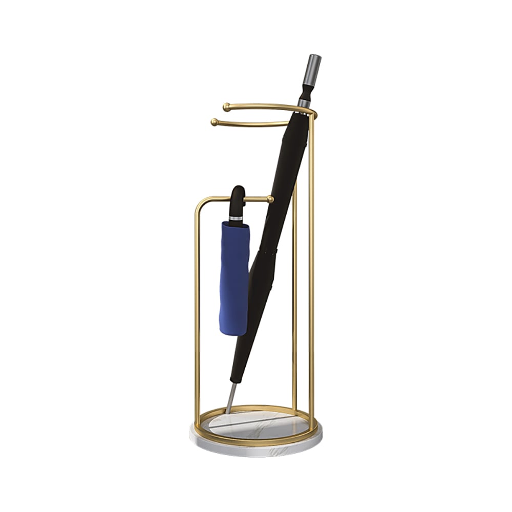 600mm Gold Modern Metal Umbrella Stand Freestanding window image