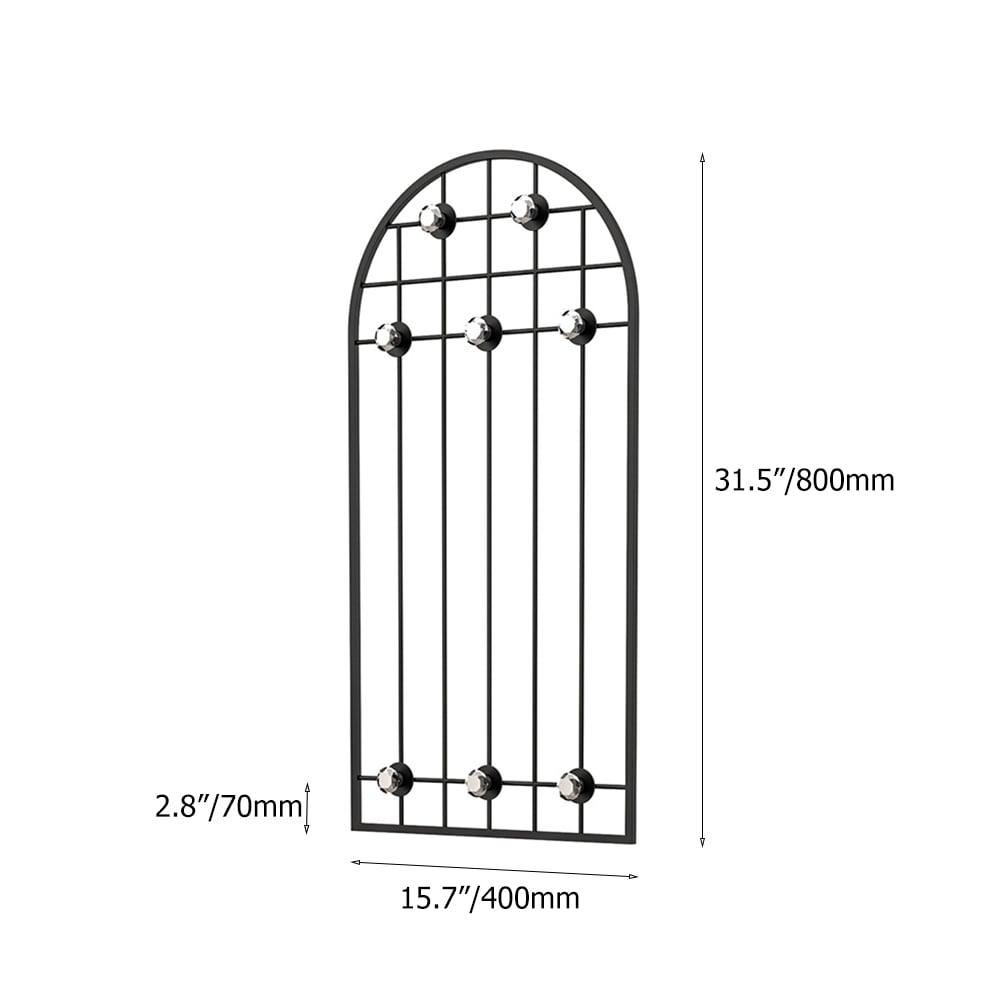 Wandgemonteerde kapstok Entryway met decorhaken Vensterafbeelding