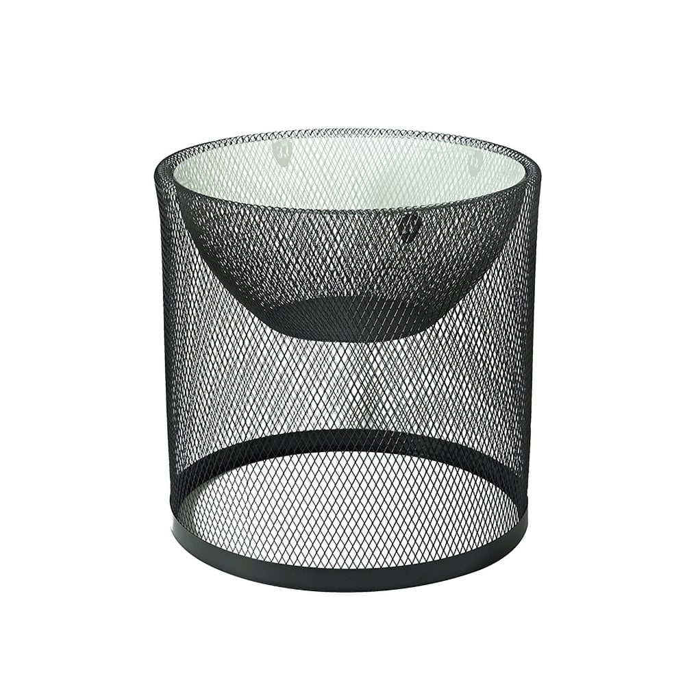 Black Outdoor Bar Table Sets Metal Decor Table with Stools window image