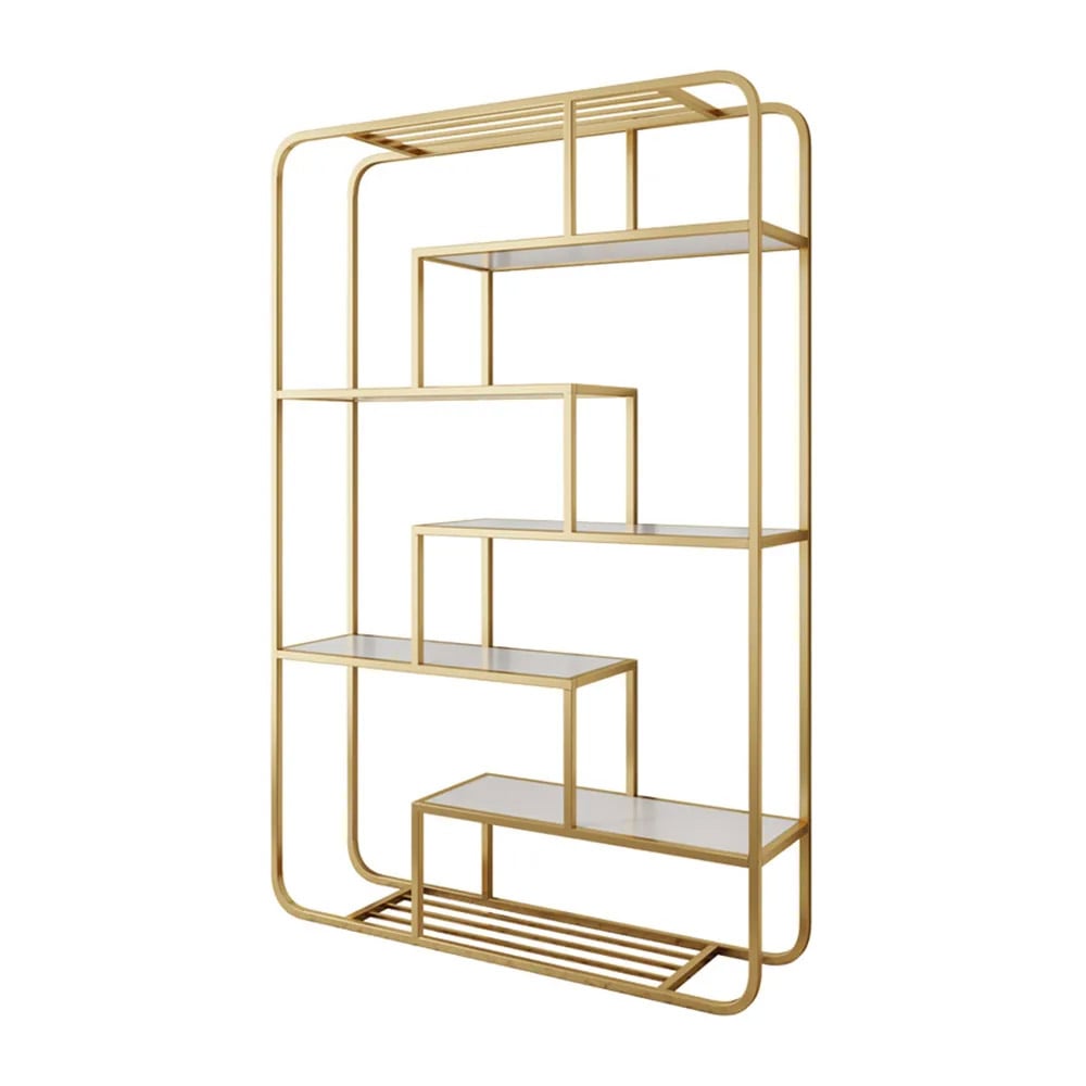 Contemporary Maze Standing Etagere Bookshelf 6-Tiered window image