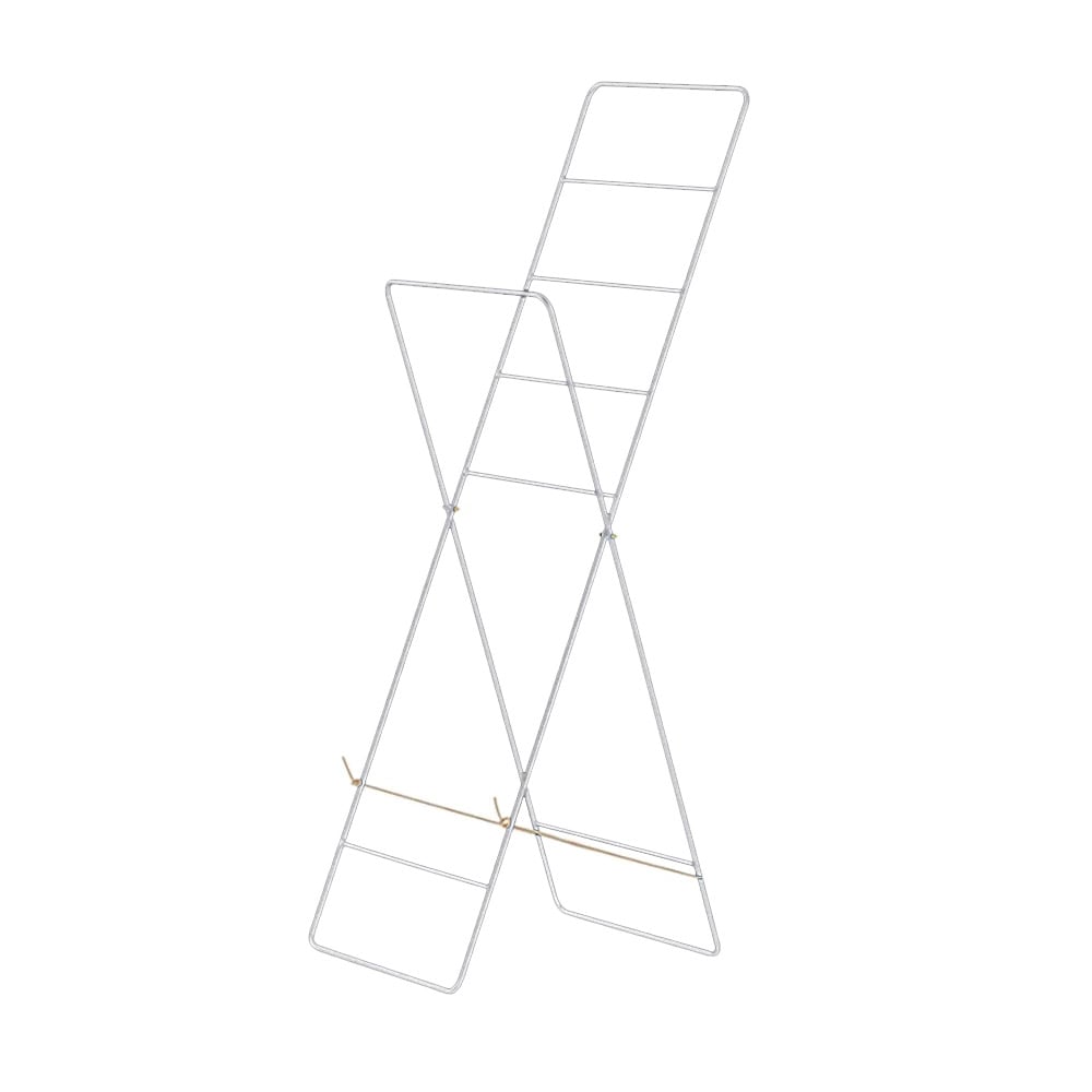 Modern Folding X-Shaped Coat Rack Multifunctional Ladder Rack window image