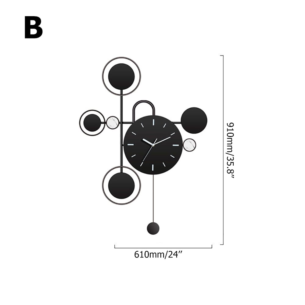 Horloge murale en métal simple et moderne image de fenêtre