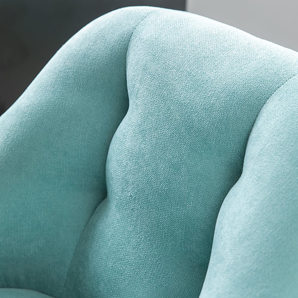 Modern Leath-aire Tufted Swivel Office Chair Upholstered Home Task Chair window image