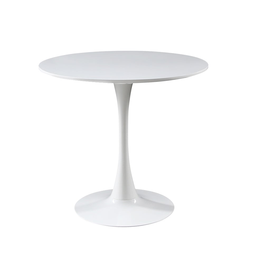 White Round Bar Table Pub Table Metal window image
