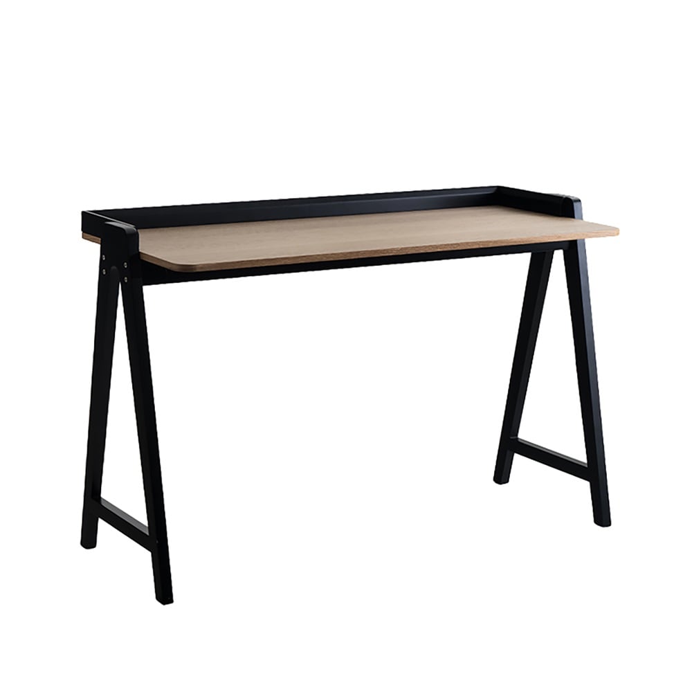 Black Writing Desk with MDF Top & Metal Frame window image